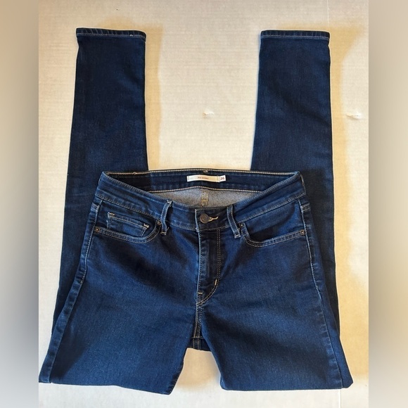 Levi’s 711 Skinny dark wash 5 pocket style denim blue jeans Sz-26 K5 - Picture 7 of 11